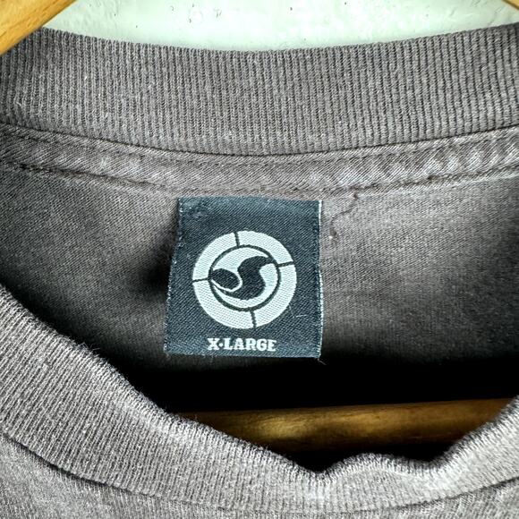 Vintage DVS Shoe Company Shirt Size XL Brown Short Sleeve Skateboarding Y2K - Picture 2 of 6